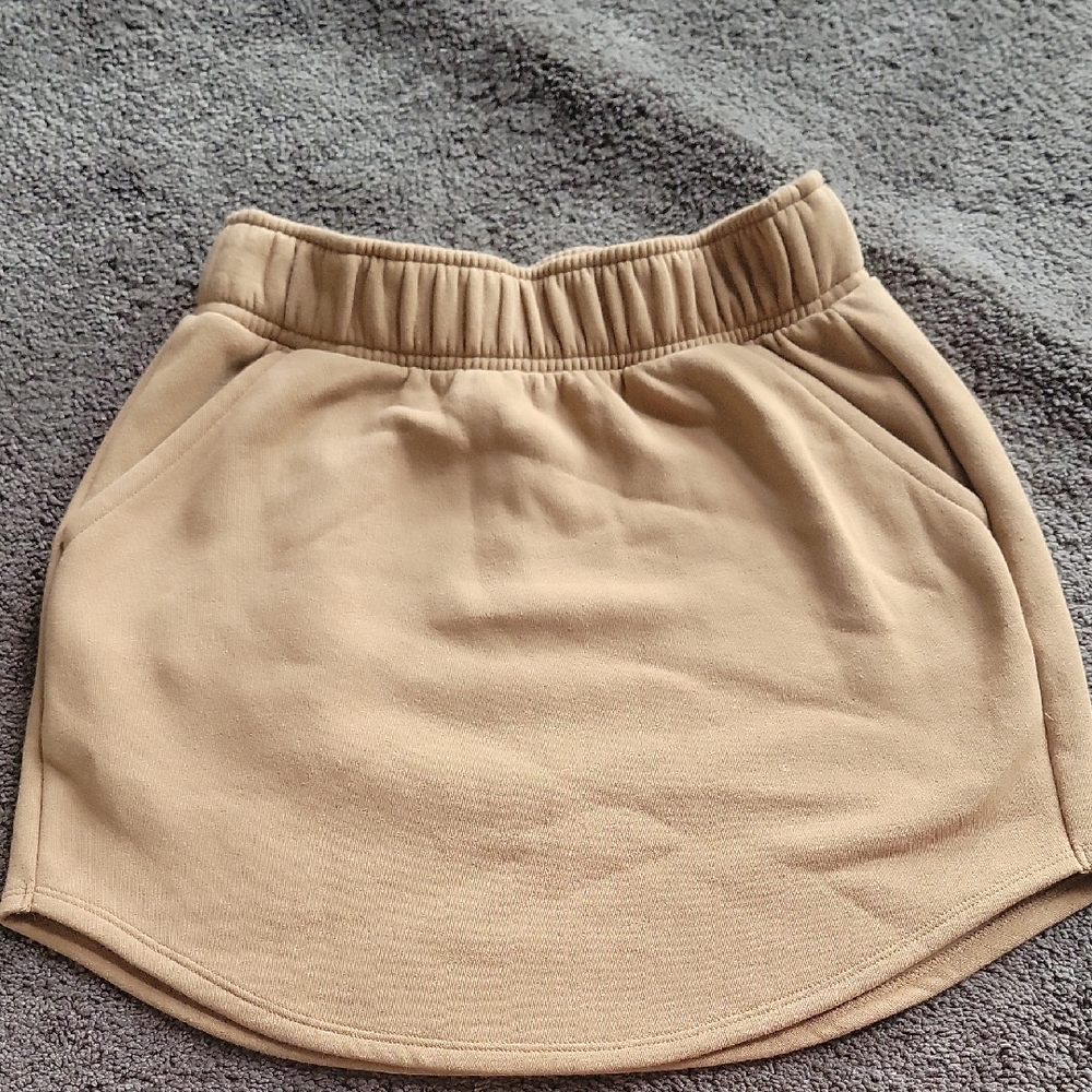 Tan Elastic Waist Skirt  Wild Fable